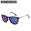 Mirrored Classic Gradient Female Black Sunglasses